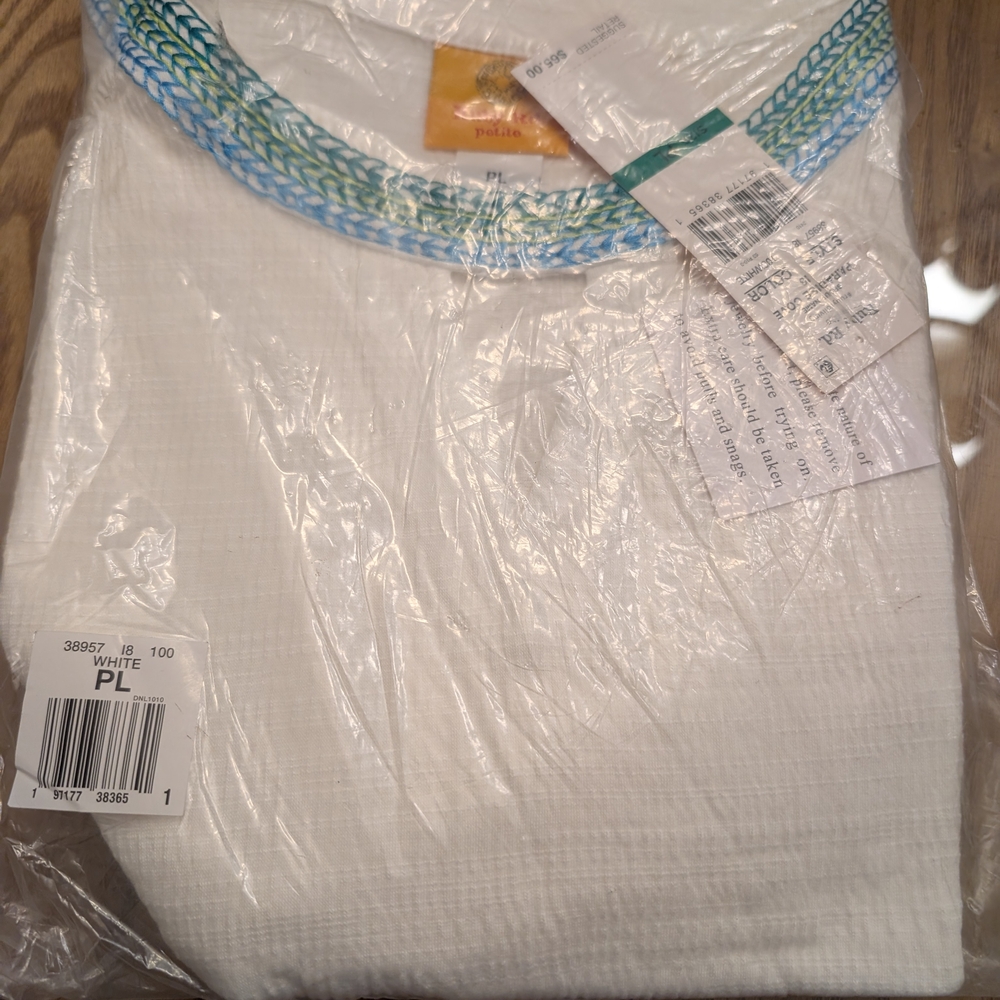 Women's Ruby Rd Solid Embroidered Textured Knit T… - image 7